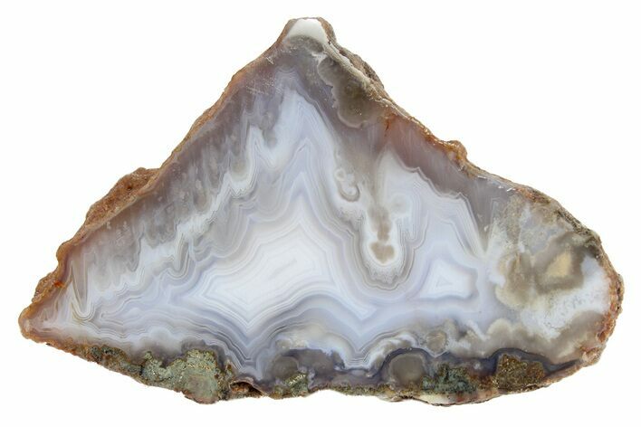 Polished, Banded Agate Nodule Section - Agouim, Morocco #187142